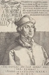 Kardinal Albrecht av Brandenburg liten kardinal, 1519.