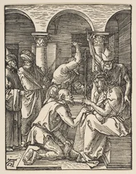 Kristus krönt med törnen, från The Small Passion, ca. 1509.