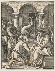 Kristus krönt med törnen, från The Small Passion, ca. 1509.