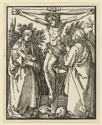 Kristus på korset med Maria och Johannes