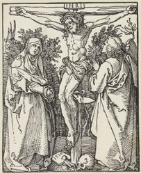 Kristus på korset med Maria och Johannes