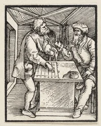 Den rike mannen och hans förvaltare (ur: Postilla, 43 träsnitt)