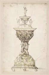 Design för en bordsfontän, 1509