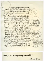 Utkast till Albrecht Durers dedikation till Willibald Pirckheimer, c1523