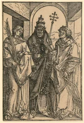 De heliga Stefan, Sixtus och Laurentius