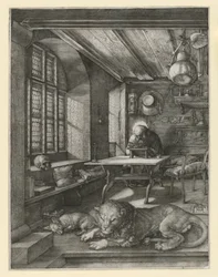 Sankt Hieronymus i sin studie