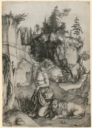 Den helige Hieronymus i öknen
