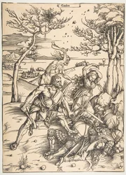Hercules erövrar Molionide-tvillingarna.n.d.