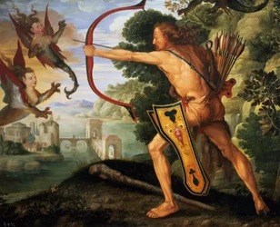 Herakles och de stymfaliska fåglarna, 1600
