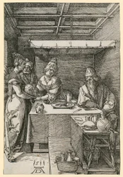 Herodias tar emot Johannes huvud