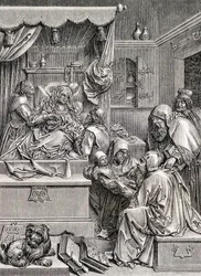 Högreliefskulptur av Johannes födelse, 1855