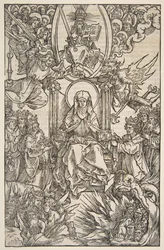 Illustration från Revelations Sancte Birgitte, Koberger Nürnberg 1502 Tyska Text.n.d.