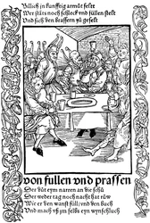 Illustration från boken Ship of Fools av Sebastian Brant, 1494.