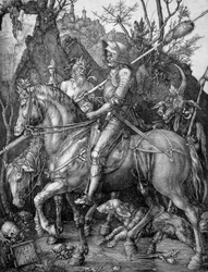 Knight, Death and the Devil, 1513 (kopparplåtgravyr)