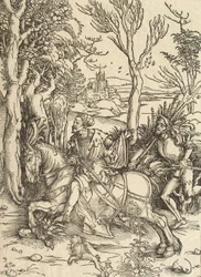 Knight och Lansquenet, ca. 1497
