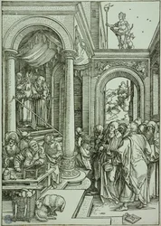 Jungfru Marias liv: Marias frambärande i templet (Bartsch 81)