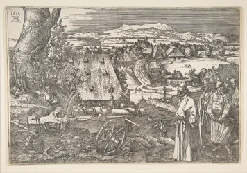 Landskap med en kanon, 1518.