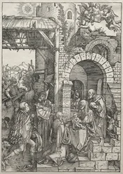 Jungfruns liv: Adoration of the Magi, 1504-1505.