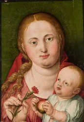 Madonna med barnet och en nejlika