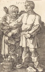 Bondepar på marknaden, 1519.