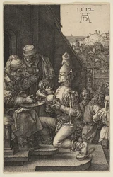 Pilatus tvättar sina händer, från The Passion, 1512.
