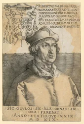 Porträtt av kardinal Albrecht av Brandenburg