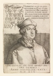Porträtt av Albrecht av Brandenburg