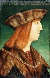 Porträtt av kejsar Maximilian I 1459-1519, efter 1504