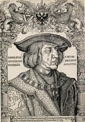 Porträtt av kejsar Maximilian I, c1519