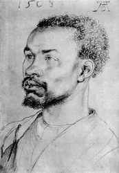 Porträtt av en svart person, 1508, 1936