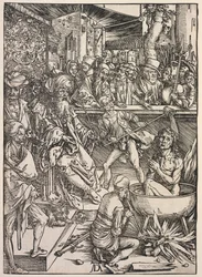 Johannes uppenbarelse: Johannes martyrskap, 1511.