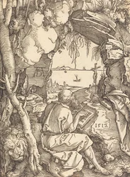 Saint Hieronymus i en grotta, 1512.