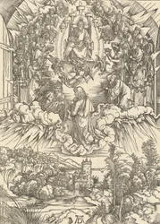 Sankt Johannes inför Gud och de äldste, 1498.