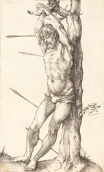 Saint Sebastian bunden till trädet, 15001501.