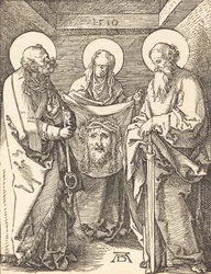 Sankta Veronica mellan de heliga Peter och Paulus, 1509.