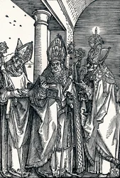 Saints Nicholas, Ulrich och Erasmus, 1508 1906.