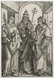 Saints Stephen, Sixtus och Laurence.
