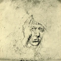 Självporträtt med bandage, 1492, 1943.