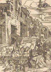 Den heliga familjens vistelse i Egypten, ca. 1504.