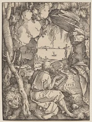 St. Hieronymus i en grotta