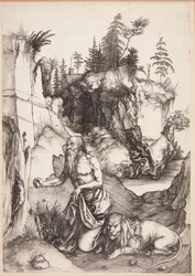 St. Hieronymus botfärdig i vildmarken