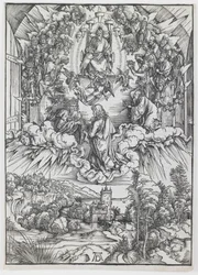 St. John before God and the Elders, från serien "The Apocalypse"