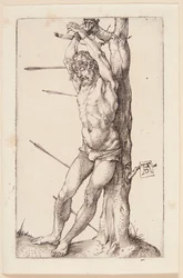 St Sebastian vid trädet