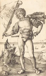 Fanebärare, ca. 15021503.