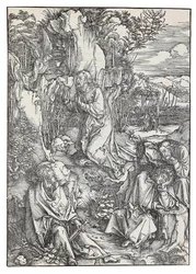 The Agony in the Garden, från serien The Great Passion, ca. 1496.