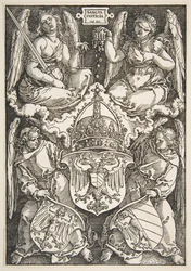 Imperiets och Nürnbergs vapen, 1521.