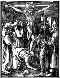 Korsfästelsen, från Den lilla passionen, c.1509-11