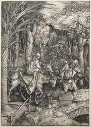 Flygningen till Egypten, ca. 1503-1505.