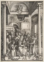 The Glorification of the Virgin, från The Life of the Virgin, ca. 1502.
