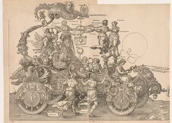 Kejsar Maximilians stora triumfbil, 1523.